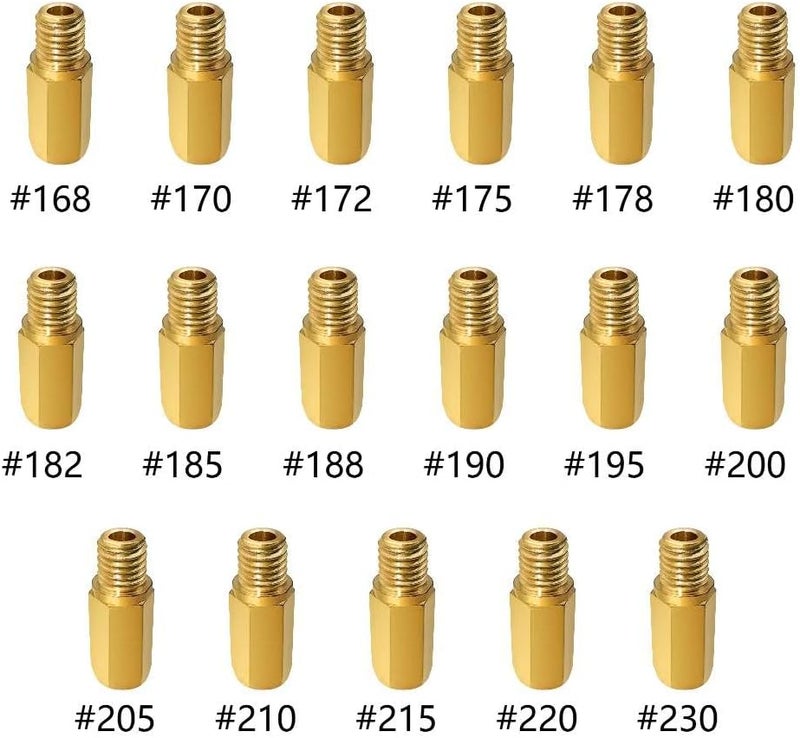 Strongthium Carburetor Main Jet Kit for Nibbi Keihin FCR FCR-MX PE PJ PWK PWM 99101-357 168# ~ 230# - Image 2